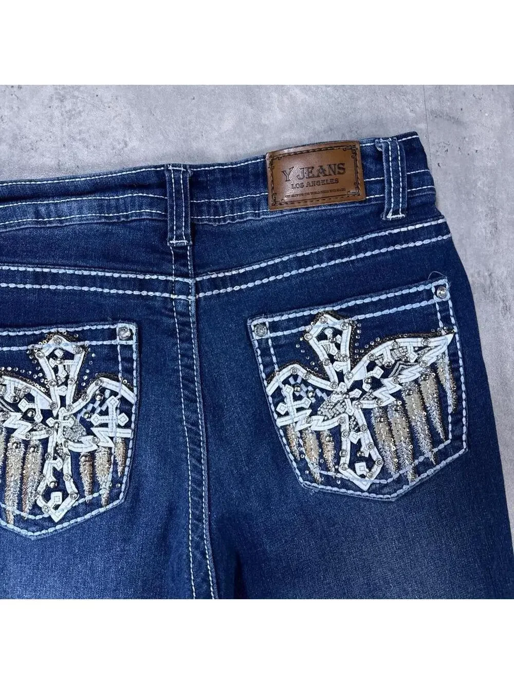 Y2K Y Jeans 00s Flared Denim Blue Jeans